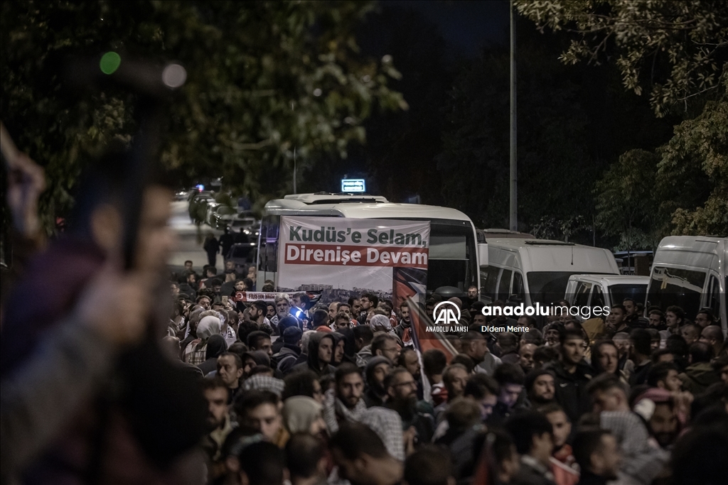 İsrail'in Gazze'deki hastane saldırısı Ankara'da protesto edildi