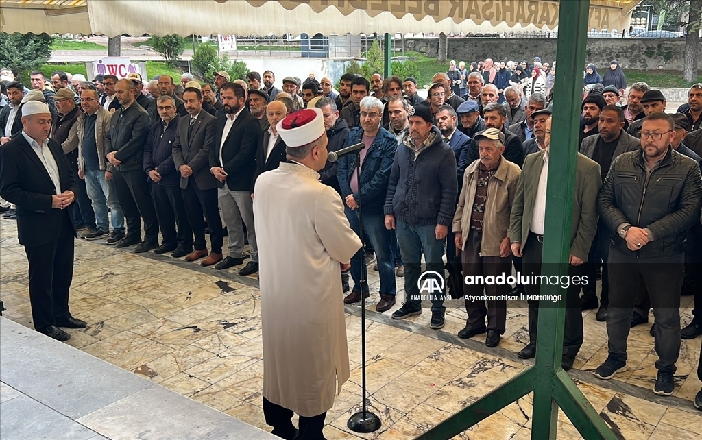 Afyonkarahisar'da Filistin'de hayatını kaybedenler için gıyabi cenaze namazı kılındı