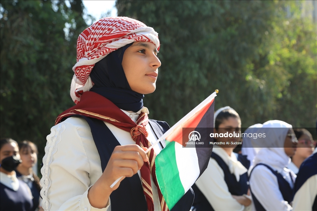 İsrail'in Gazze'deki hastane saldırısı Irak'ta protesto edildi