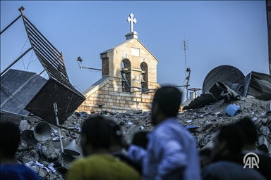 Israël a bombardé une église historique de Gaza où s'étaient réfugiés des civils