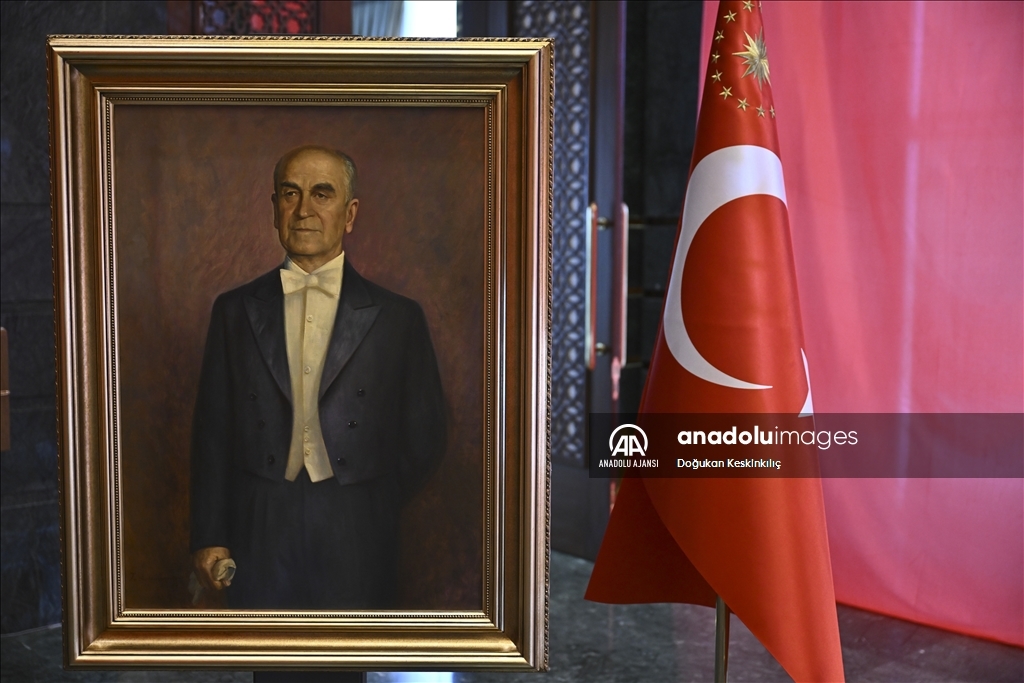 Cumhurbaşkanlığı Külliyesi'nde 29 Ekim Cumhuriyet Bayramı tebrik töreni
