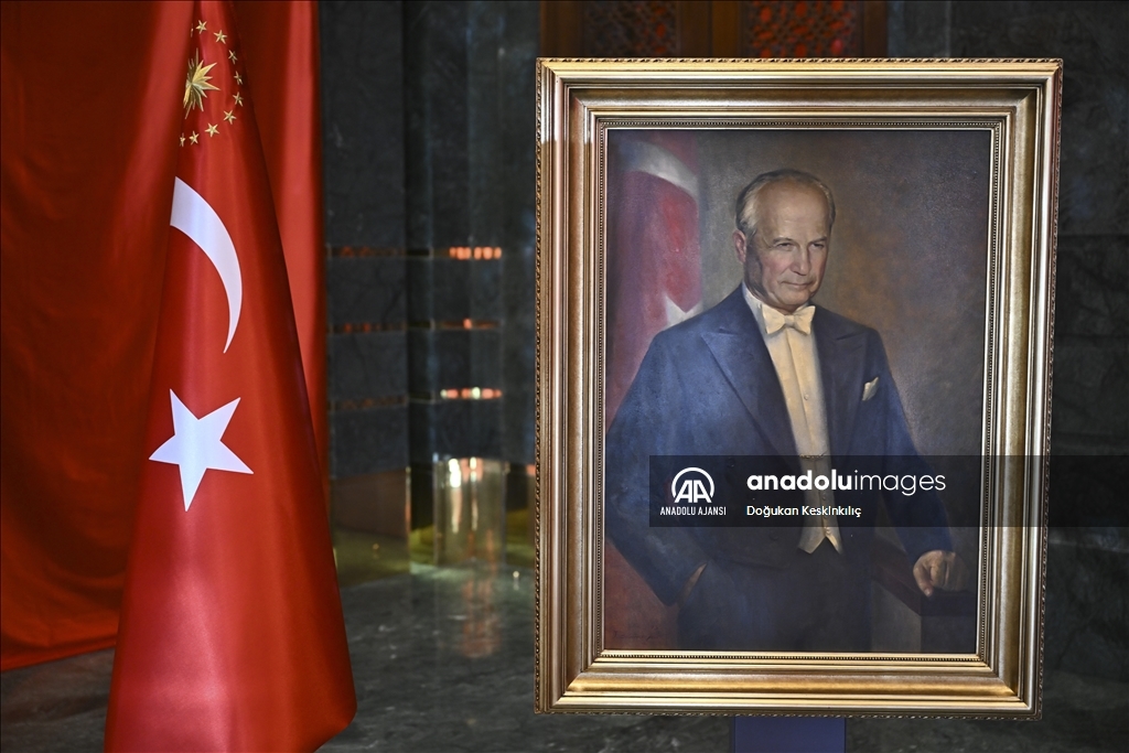 Cumhurbaşkanlığı Külliyesi'nde 29 Ekim Cumhuriyet Bayramı tebrik töreni