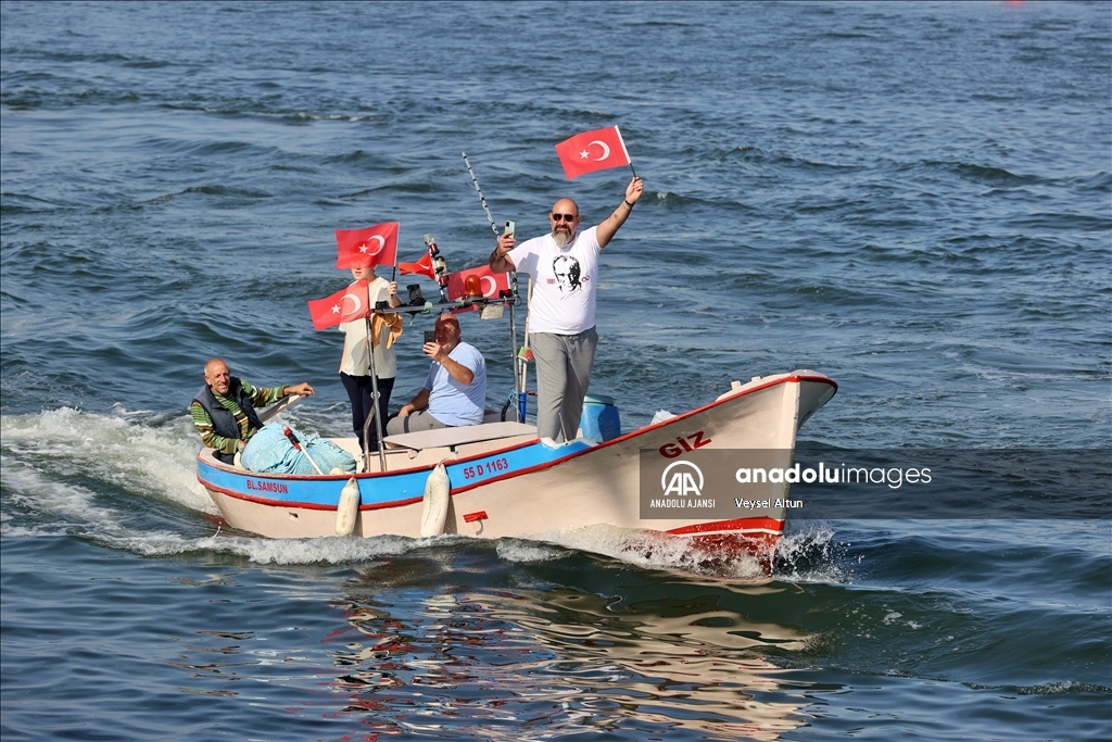 Cumhuriyet'e giden yolda ilk adımın atıldığı Samsun'da 100. yıl coşkusu