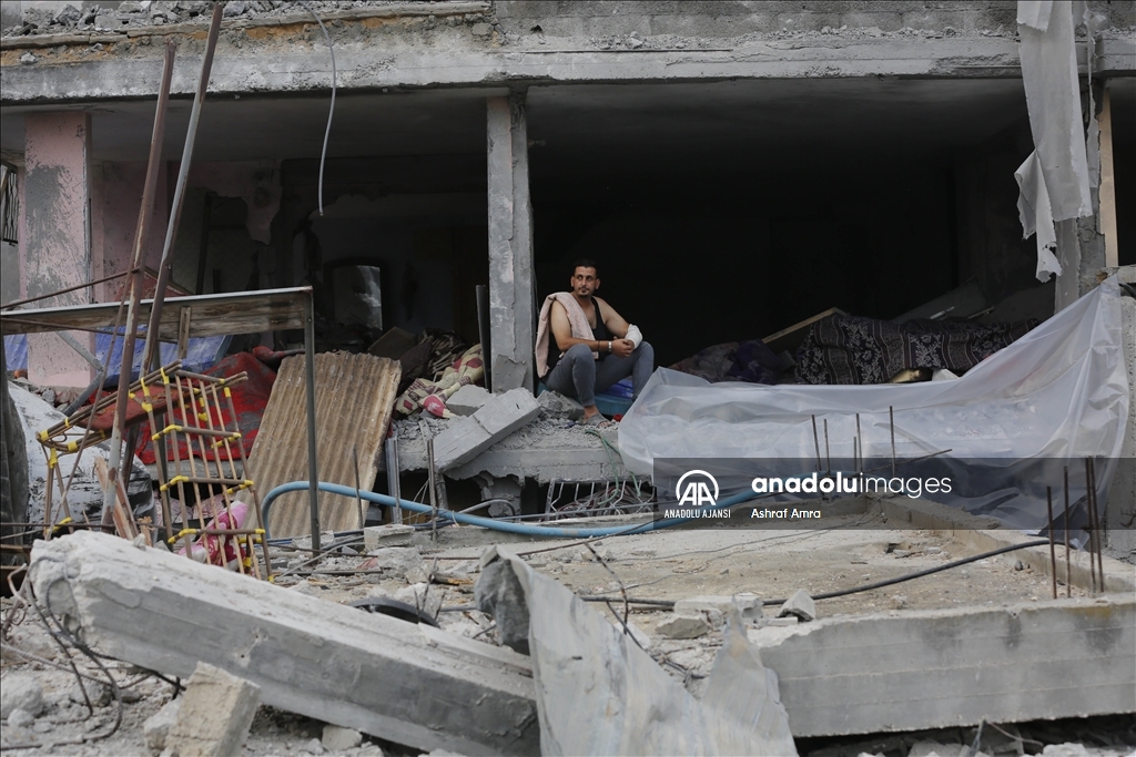 İsrail ordusunun Gazze'ye yönelik yoğun bombardımanı devam ediyor