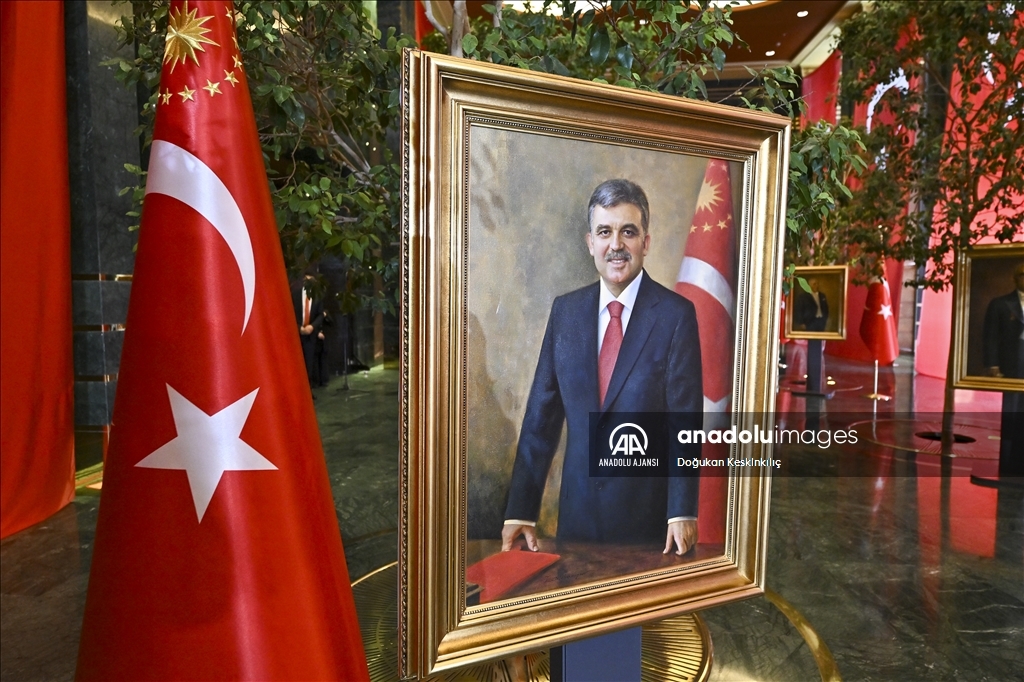 Cumhurbaşkanlığı Külliyesi'nde 29 Ekim Cumhuriyet Bayramı tebrik töreni