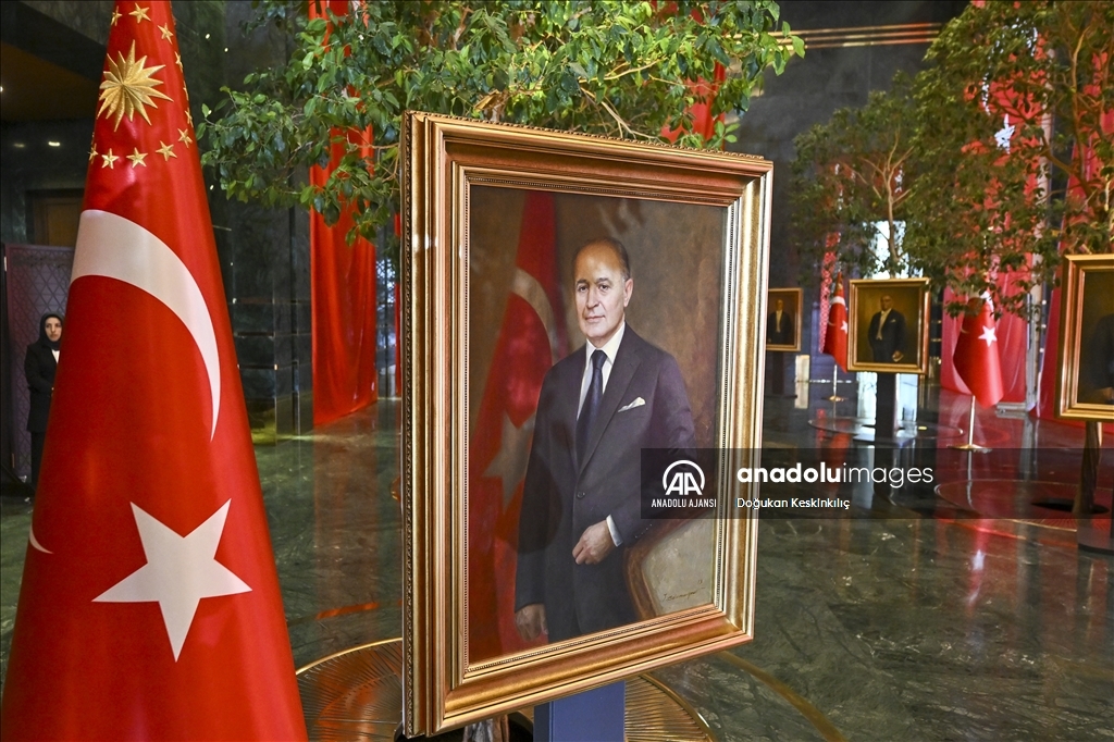 Cumhurbaşkanlığı Külliyesi'nde 29 Ekim Cumhuriyet Bayramı tebrik töreni