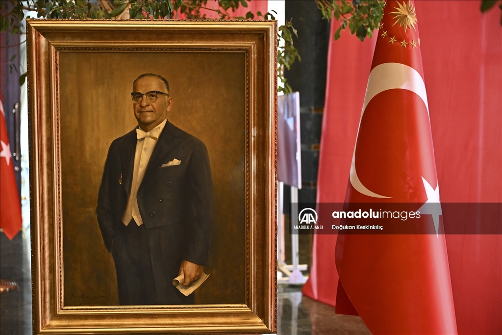 Cumhurbaşkanlığı Külliyesi'nde 29 Ekim Cumhuriyet Bayramı tebrik töreni
