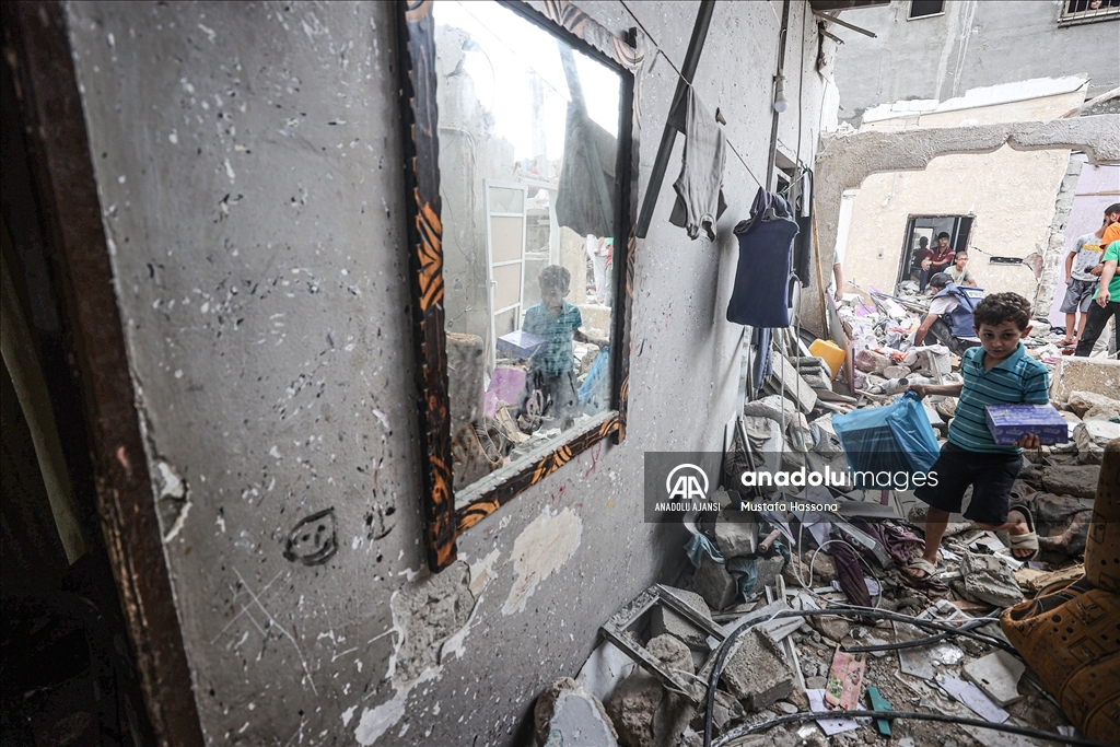 İsrail ordusunun Gazze'ye yönelik yoğun bombardımanı devam ediyor