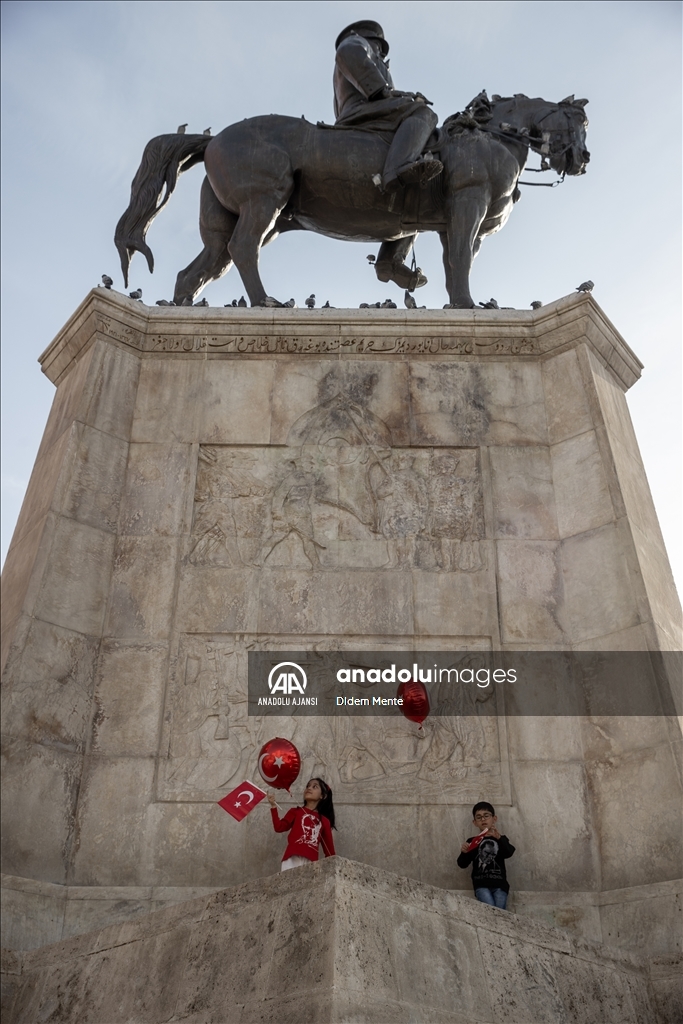Ankara'da Cumhuriyetin 100. yılı kutlandı