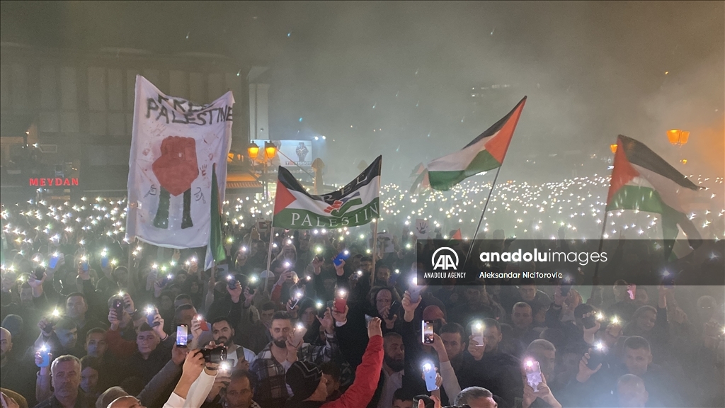 В Сербии прошла демонстрация в поддержку Палестины