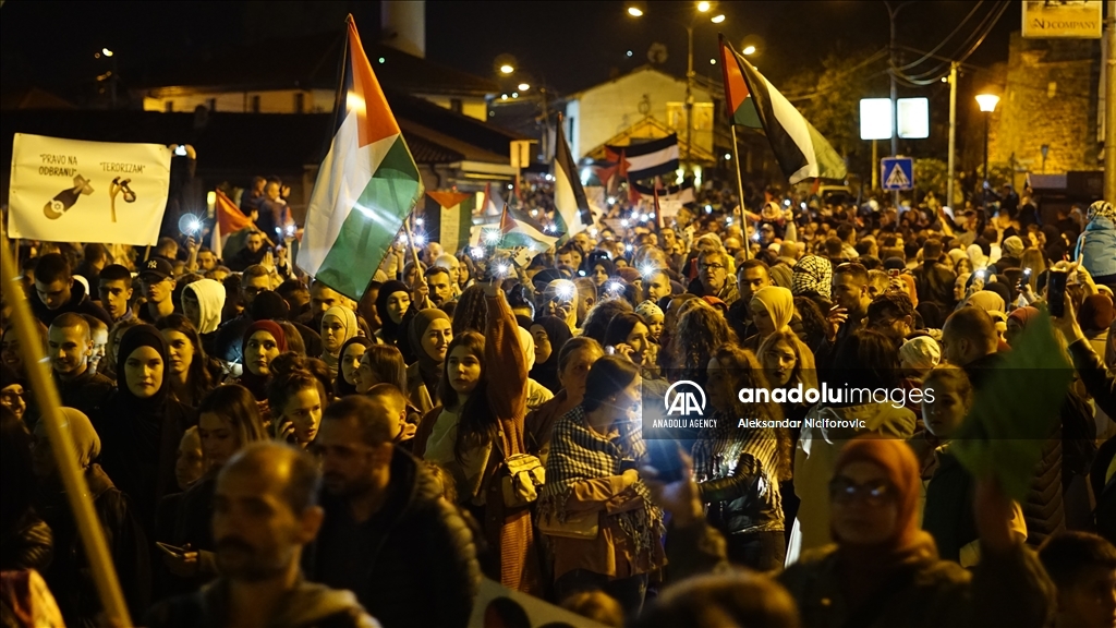 В Сербии прошла демонстрация в поддержку Палестины
