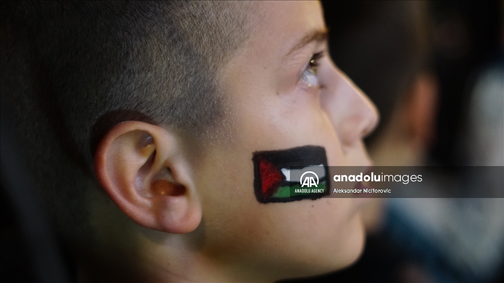 В Сербии прошла демонстрация в поддержку Палестины