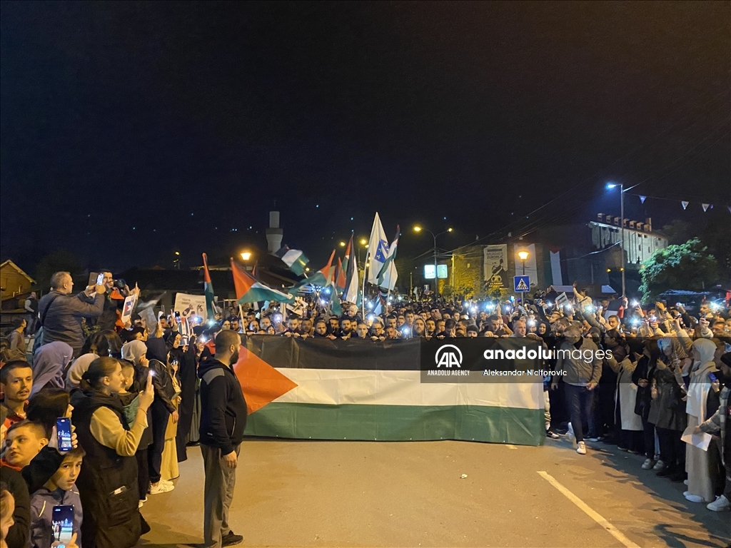 В Сербии прошла демонстрация в поддержку Палестины