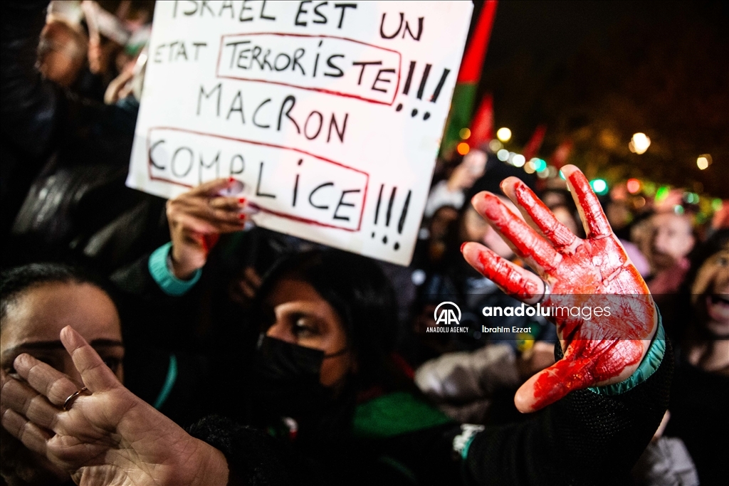 В Париже прошла акция солидарности с Палестиной