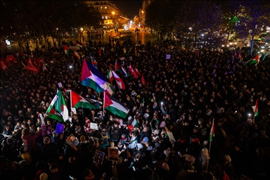 В Париже прошла акция солидарности с Палестиной