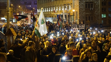 В Сербии прошла демонстрация в поддержку Палестины