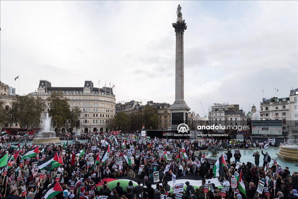 В Лондоне прошла акция в поддержку жителей Палестины