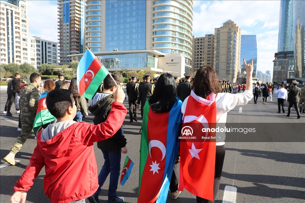 Azerbaycan'da Karabağ Zaferi'nin 3. yıl dönümü kutlanıyor