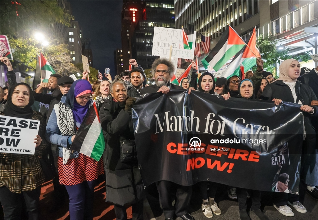 New York: des activistes dénoncent le soutien de Washington à la guerre israélienne contre Gaza