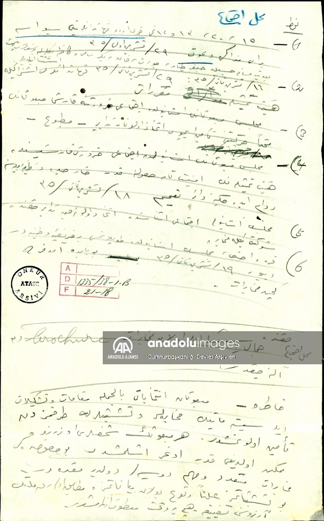 Kurtuluşa giden yolu Atatürk'ün el yazısı hatıra ve notları aydınlatıyor