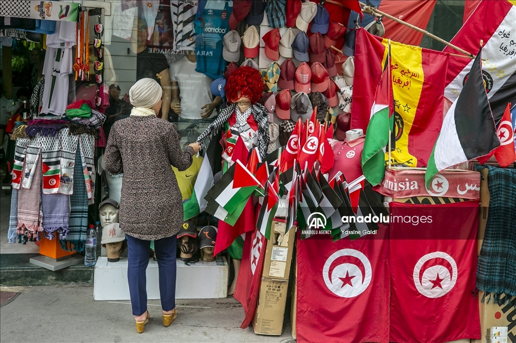 العلم الفلسطيني.. راية للفخر ترفرف في أنحاء تونس