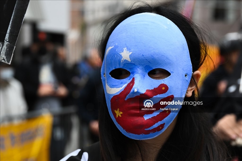 San Francisco'da Tibetli göstericiler, Çin Devlet Başkanı Xi Jinping'in destekçileriyle çatıştı