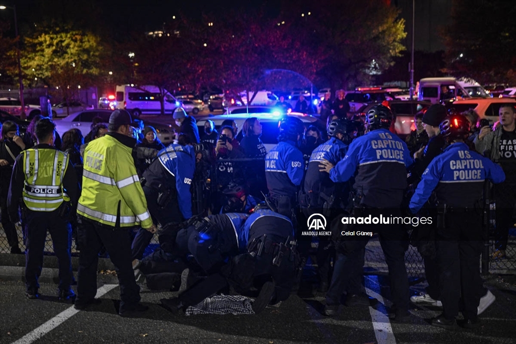 Американската полиција интервенираше на протестот на американските Евреи пред зградата на Конгресот