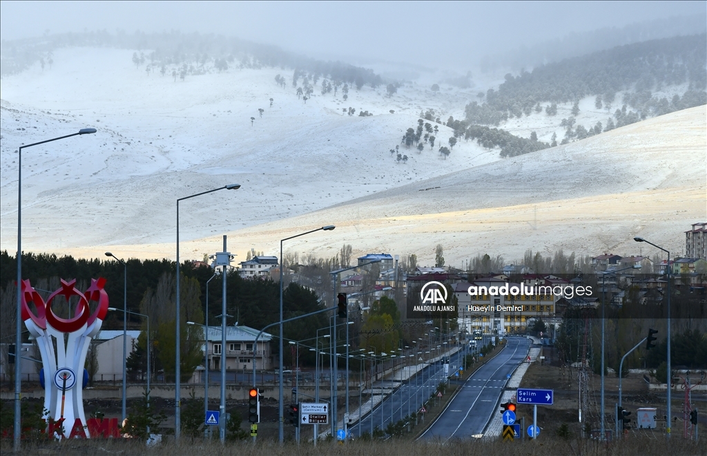 Erzurum, Ardahan ve Kars'ın yüksek kesimlerine kar yağdı