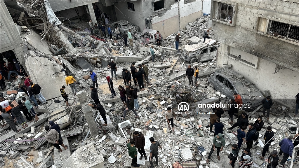 İsrail'in Gazze Şeridi'ne saldırıları 44. gününde devam ediyor