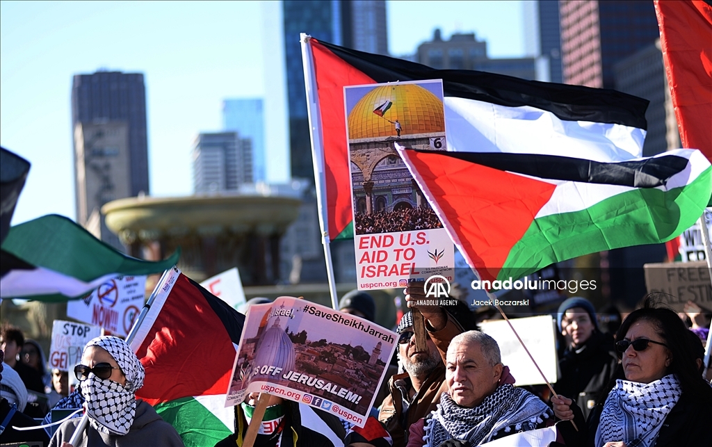 Pro-Palestinian demonstration in Chicago