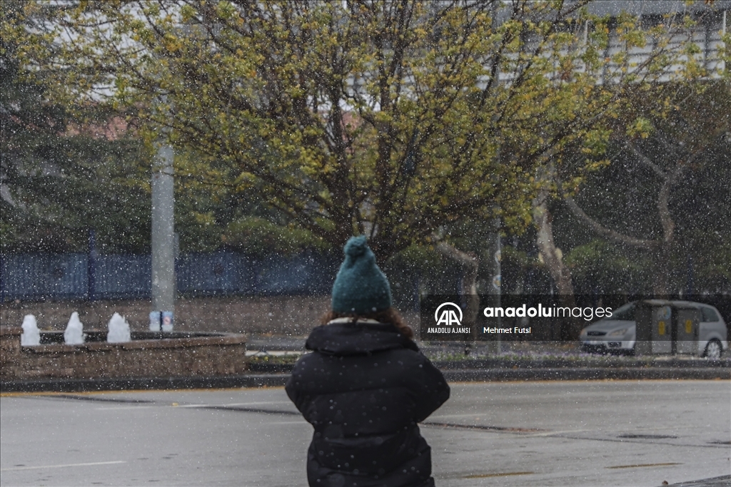 Ankara'da kar yağışı