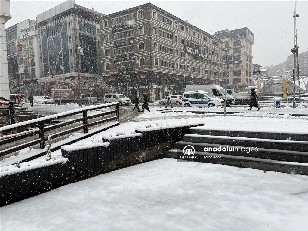 Doğu Anadolu'da kar ve soğuk hava etkili oluyor