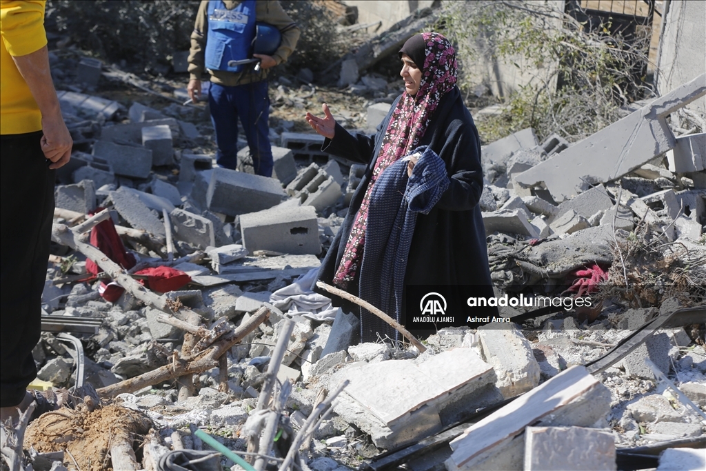 İsrail'in Gazze Şeridi'ne saldırıları 46. gününde devam ediyor