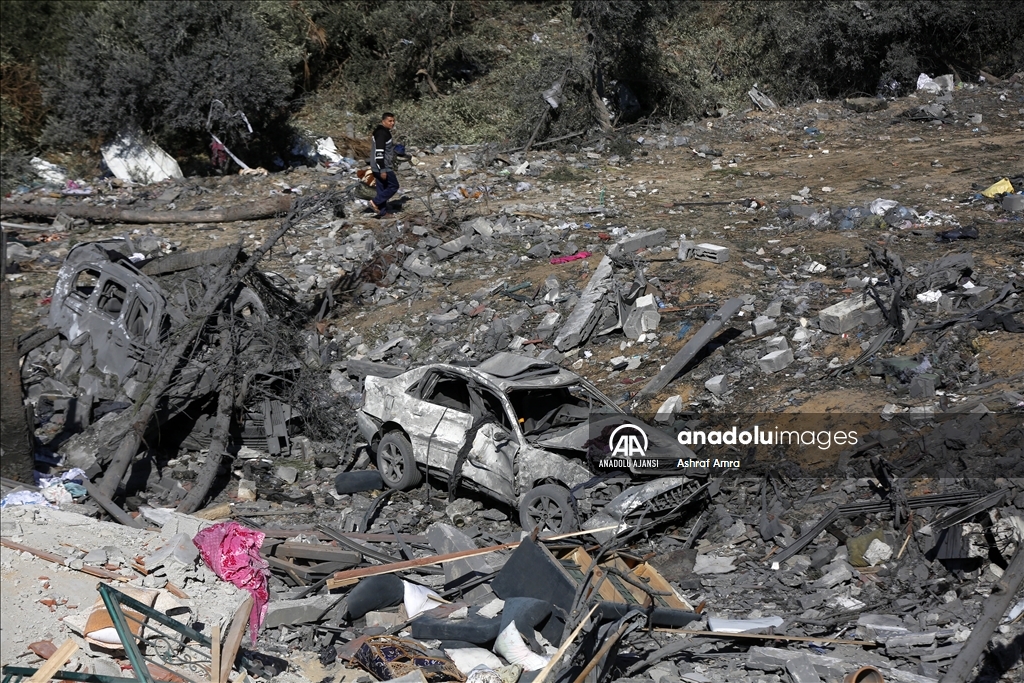 İsrail'in Gazze Şeridi'ne saldırıları 46. gününde devam ediyor