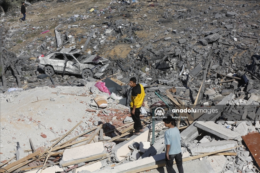 İsrail'in Gazze Şeridi'ne saldırıları 46. gününde devam ediyor