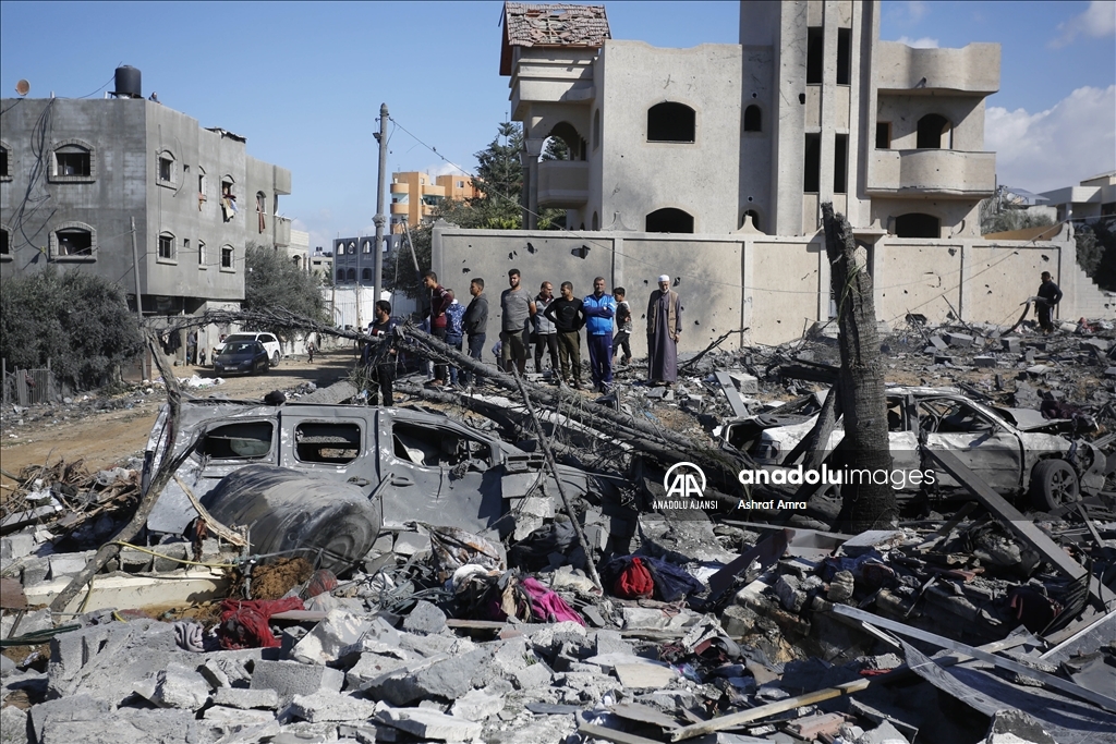 İsrail'in Gazze Şeridi'ne saldırıları 46. gününde devam ediyor