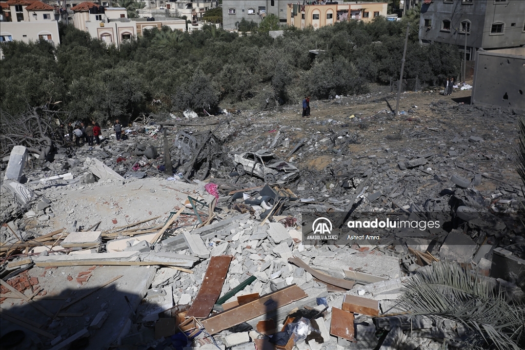 İsrail'in Gazze Şeridi'ne saldırıları 46. gününde devam ediyor