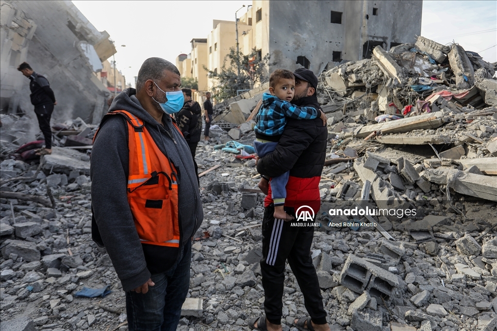 İsrail'in Gazze Şeridi'ne saldırıları 47. gününde devam ediyor