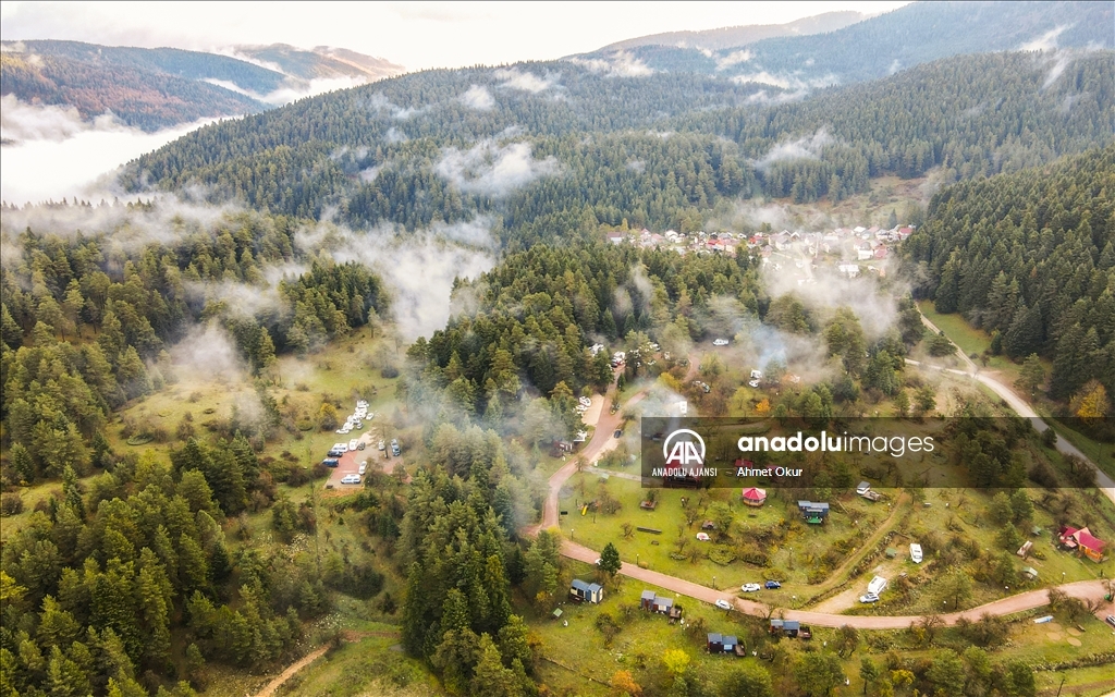 Abant Gölü Milli Parkı'nda sonbahar renkleri