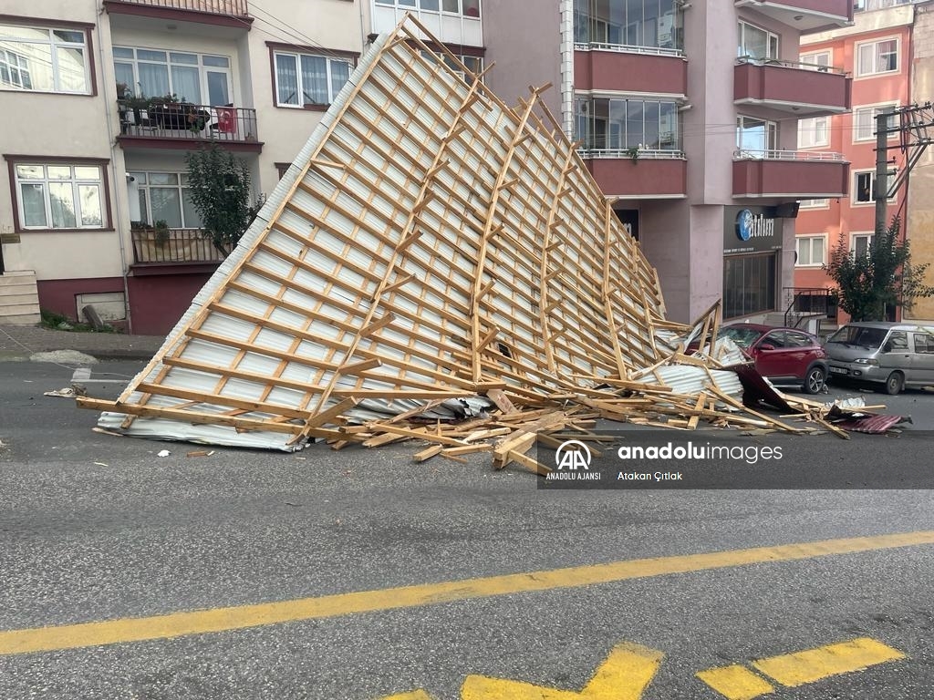 Giresun'da fırtına etkili oluyor