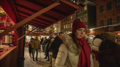 Stockholm'ün tarihi adasında geleneksel Noel pazarı kuruldu