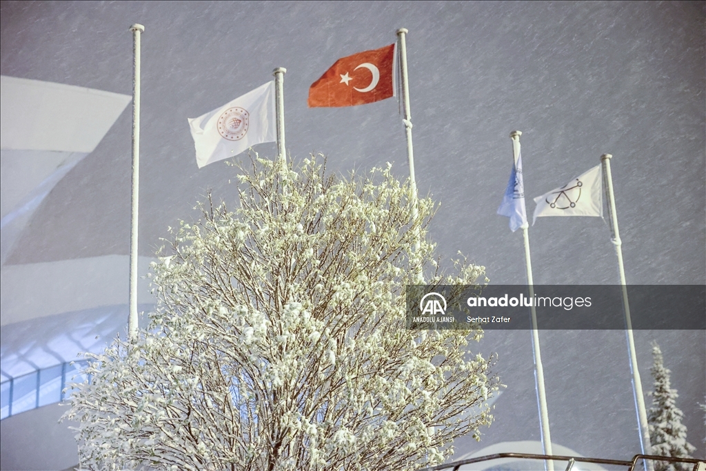 Sivas'ta kar yağışı etkili oldu