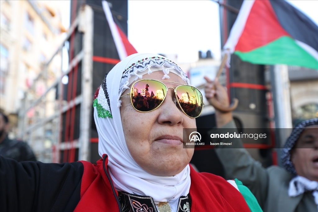 Ramallah'ta Filistin Halkıyla Uluslararası Dayanışma Günü etkinliği
