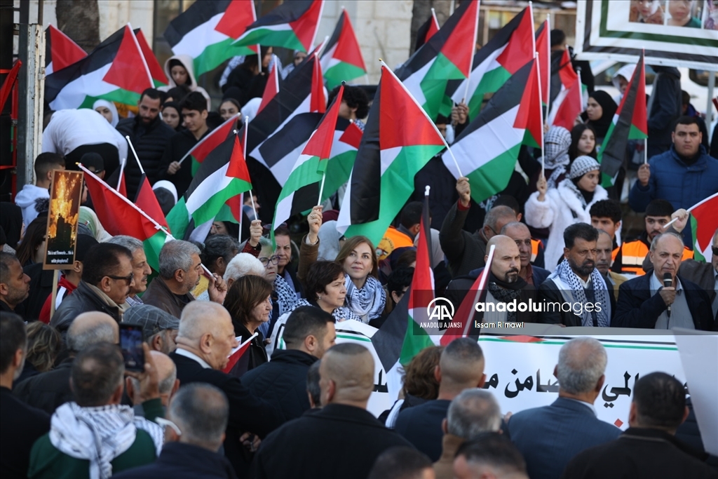 Ramallah'ta Filistin Halkıyla Uluslararası Dayanışma Günü etkinliği