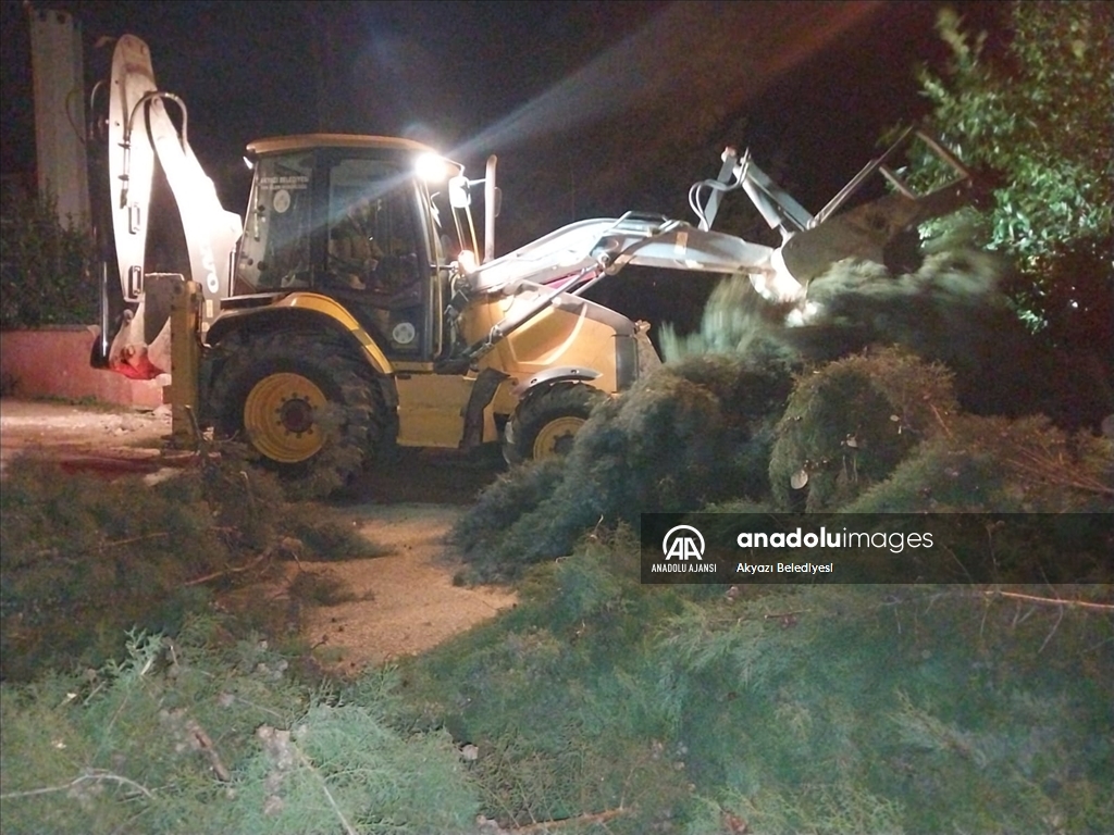 Sakarya'da kuvvetli rüzgar etkili oldu