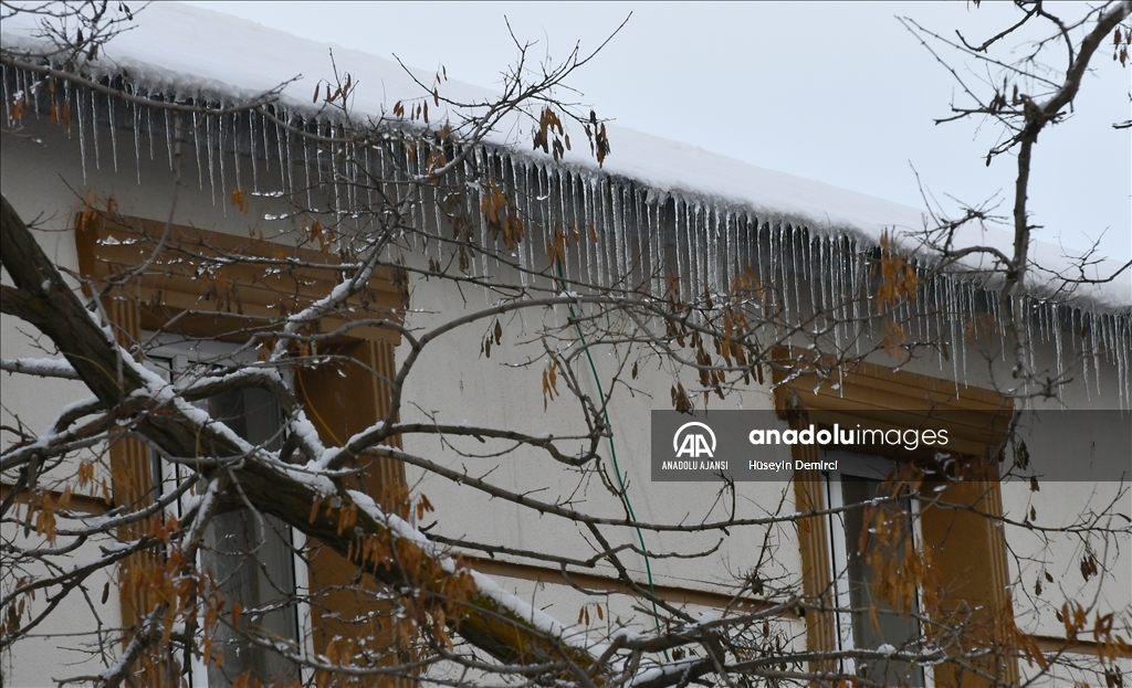 Kars'ta soğuk hava etkili oluyor