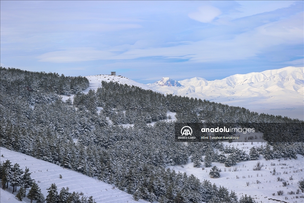Erzurum'da soğuk hava etkili oluyor