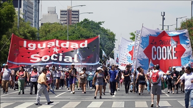 Arjantin'de yeni Devlet Başkanı Javier Milei karşıtı gösteri düzenlendi