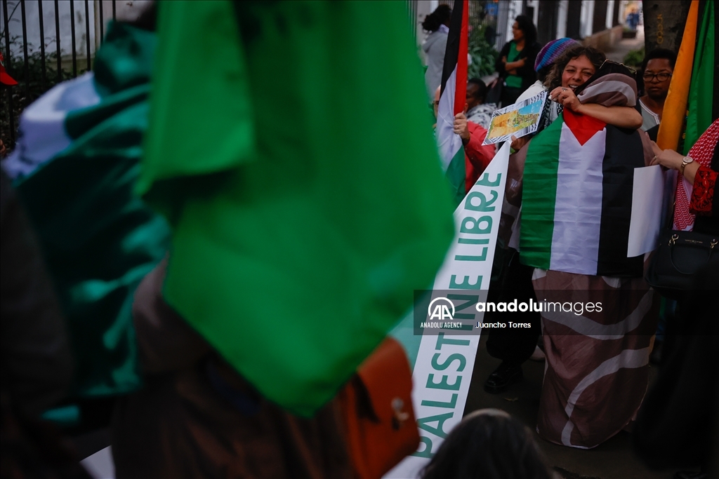 В Колумбии прошла акция в знак солидарности с народом Палестины