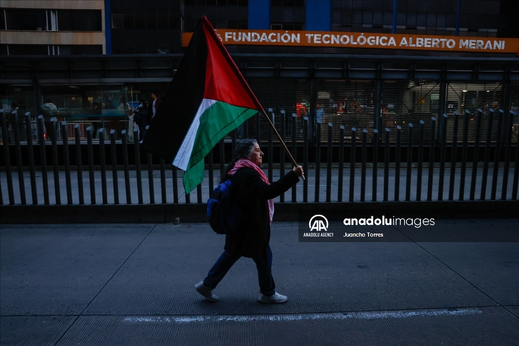 В Колумбии прошла акция в знак солидарности с народом Палестины
